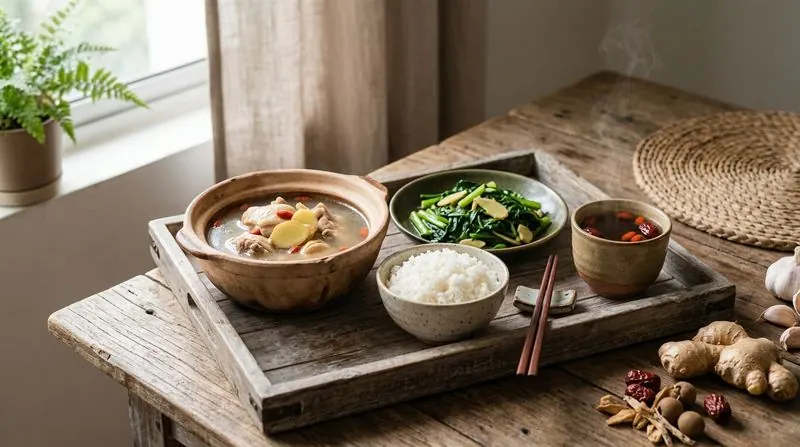 Confinement meal preparation for postpartum mothers